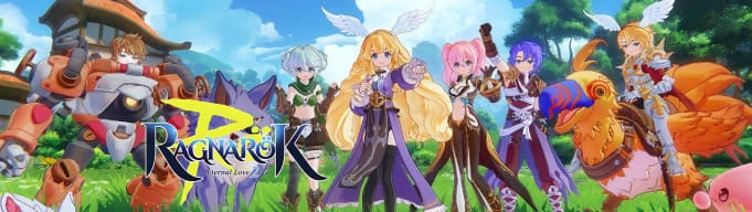 Overview graphic showing the six starter classes in Ragnarok Eternal Love 2.