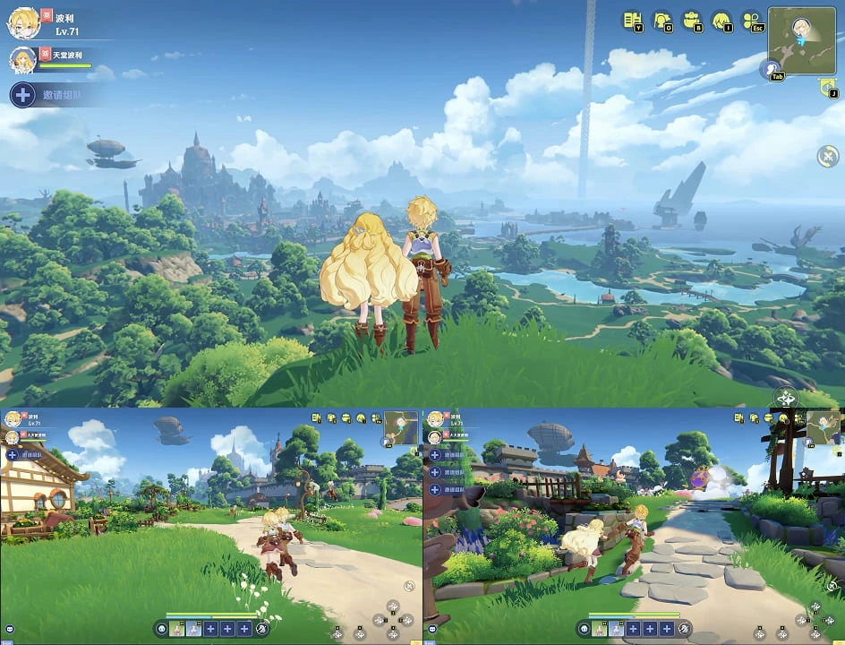 Prontera Open World Comparison Ragnarok Eternal Love 2 open world comparison showing freer movement around Prontera